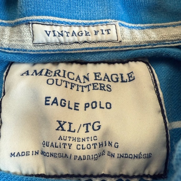 American Eagle Outfitters Blue Polo - Picture 4 of 5